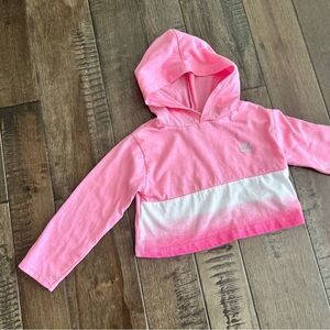 Rbx Performance 3T Pullover Cropped Hoodie Pink White Girls